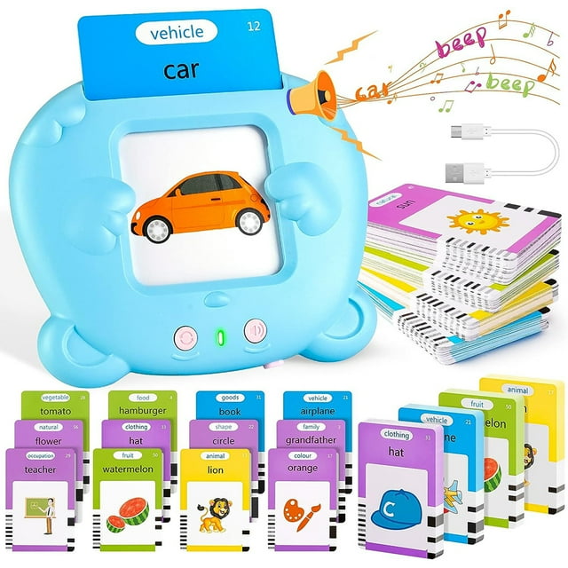 Talking Flash Cards Speech Therapy Toys 224 Sight Words Montessori Preschool Educational