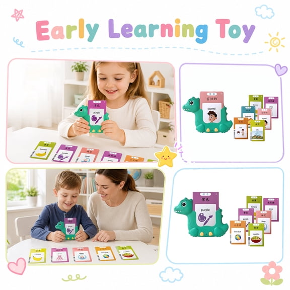 Talking Flash Cards for Toddler, 224 Sight Words Learn Kids Learning Toys, Children's Sensory Education Speech Therapy Toys,Montessori Learning Educational Present for 2+ Year with Sight Words