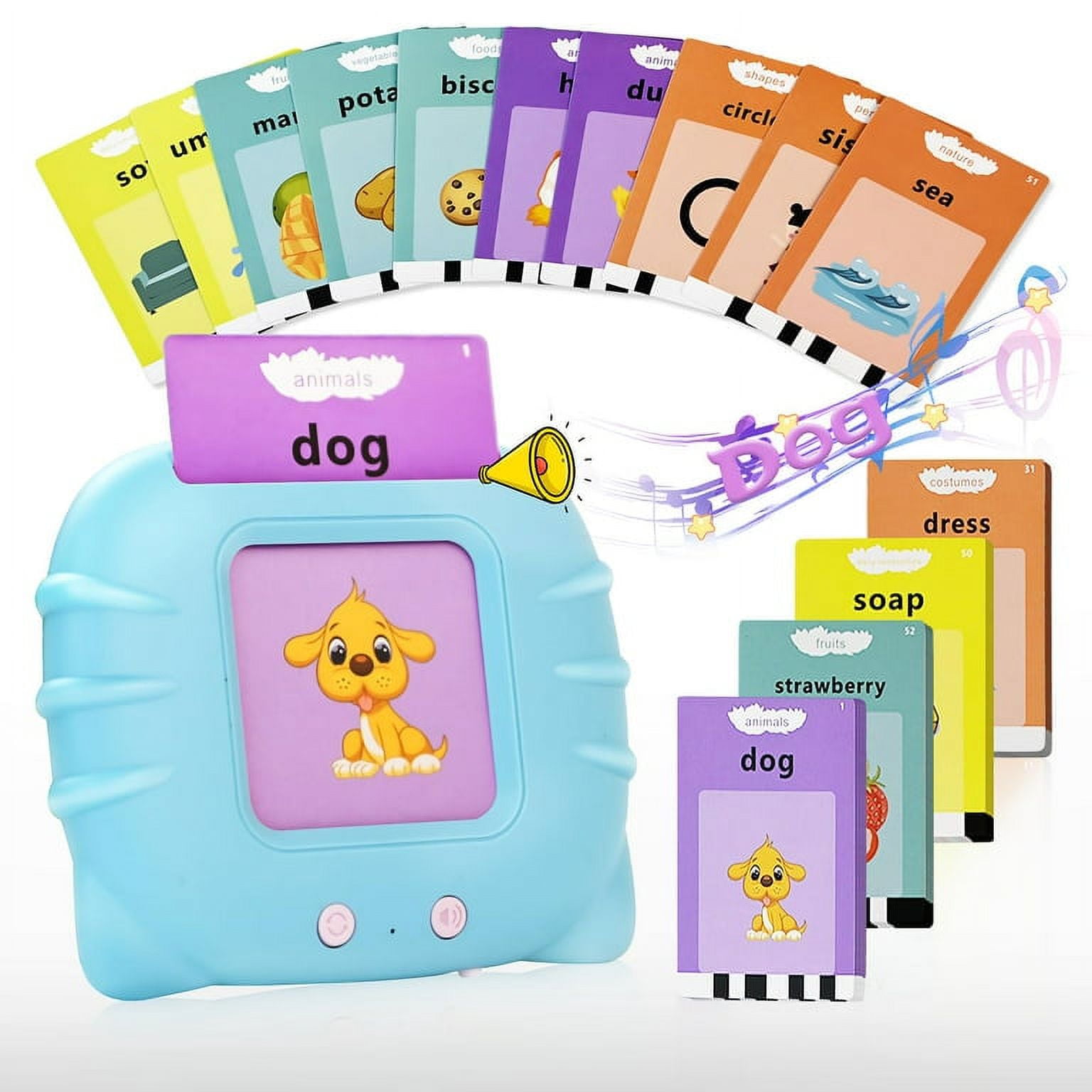 Talking Flash Cards for Toddlers 25 Years,Educational Toddler Toys for