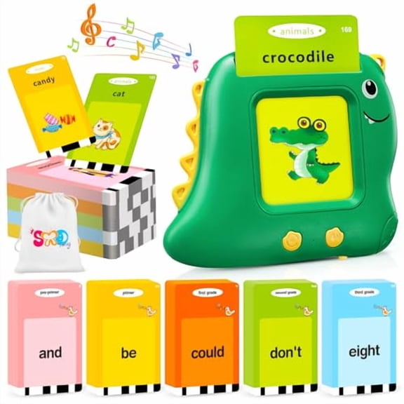 Talking Flash Cards for Toddlers,540 Sight Words Flash Cards Speech Therapy Toys - Learning Educational Gifts for Age 1 2 3 4 5 6 Years Old Boys and Girls(540 Sight Words_Green)