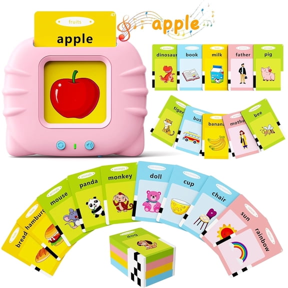 My First Words Teacher: Talking Flash Cards Learning System for Toddlers 1-4, 224 Cards to Boost Speech & Keep Baby Engaged