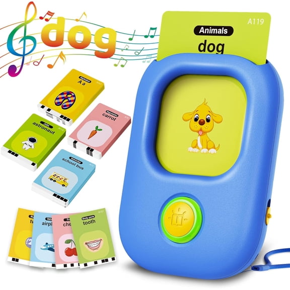 Talking Flash Cards for Toddlers - 224 Sight Words Speech Therapy Autism Sensory Toys, Educational Learning Gifts for 1-5 Year Old Boys & Girls