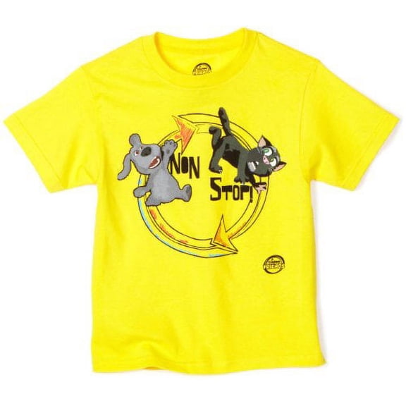 Talking Friends Big Boys Non Stop T-Shirt, Yellow, 14/16