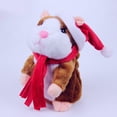 thumbnail image 1 of Talking Hamster Plush Toy Repeat What You Say Funny Kids Stuffed Toys Talking Record Plush Interactive Toys for, Birthday Gift Kids Early Learning, 1 of 9