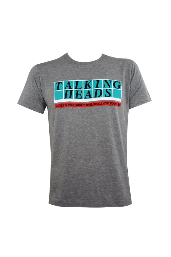 Talking Heads Mens More Songs Boxes About Buildings & Food Slim Fit T-Shirt Medium | Officially Licensed Merchandise