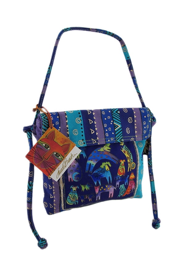 Talking Horses Drawstring Cross Body Bag