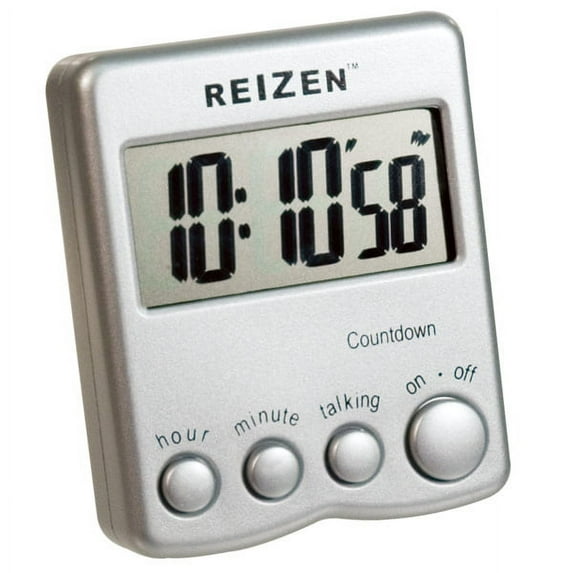 Talking Low Vision Count Down Timer- Silver