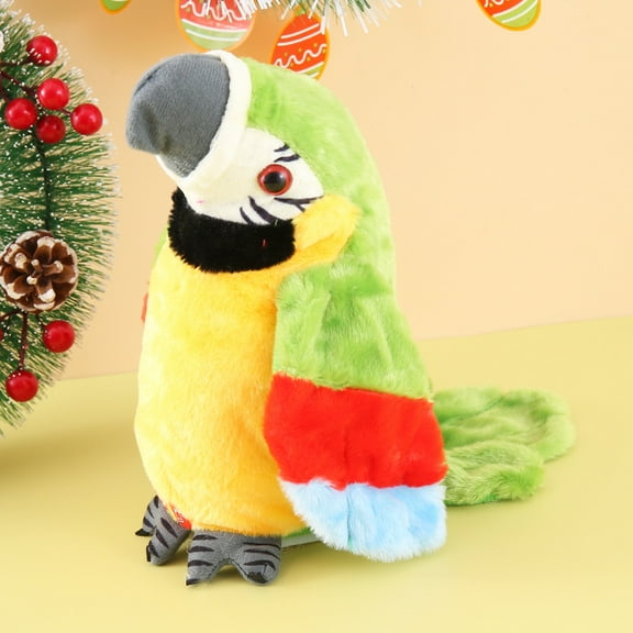 Talking Parrot No Matter What You Say Will Repeat What You Say Funny Learning Good Helper Bring You Happiness!Parrot Toys! Speaking ParrotGreen