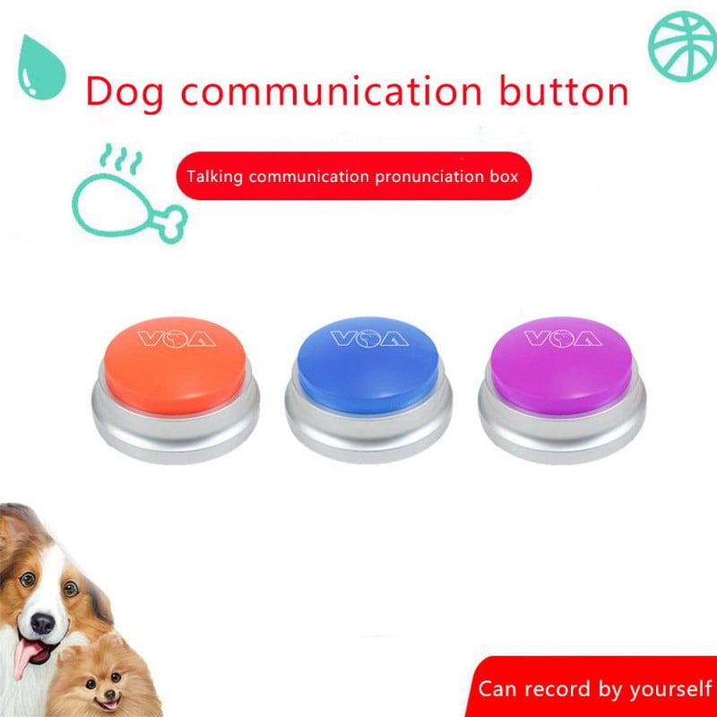 Talking Pet Starter Set, Recordable Buttons for Dogs, Talking Dog Buttons, Teach Your Dog to