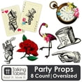 thumbnail image 1 of Talking Tables Alice in Wonderland Party Decorations Large Reusable Props, Mad Hatter Themed Décor Afternoon Tea Party, Onederland Birthday, Mothers Day's, Baby Shower, Double Sided, 1 of 8