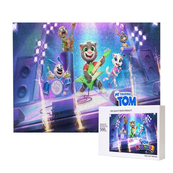 Talking Tom Jigsaw Puzzle,500 puzzle pieces Gift Toys Art Home Decor
