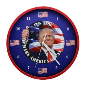 As Seen on TV E-0722 President Trump Talking Clock, 10 in. Diameter