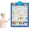 thumbnail image 1 of Talking Wall Chart for Kids, 2026 New Bilingual Interactive Electronic Alphabet Wall Chart for Ages 1-6: English and Spanish Learning Poster, 1 of 7