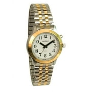 Talking Watch- Ladies- 2 Voices- Bi-Color- Expansion Band