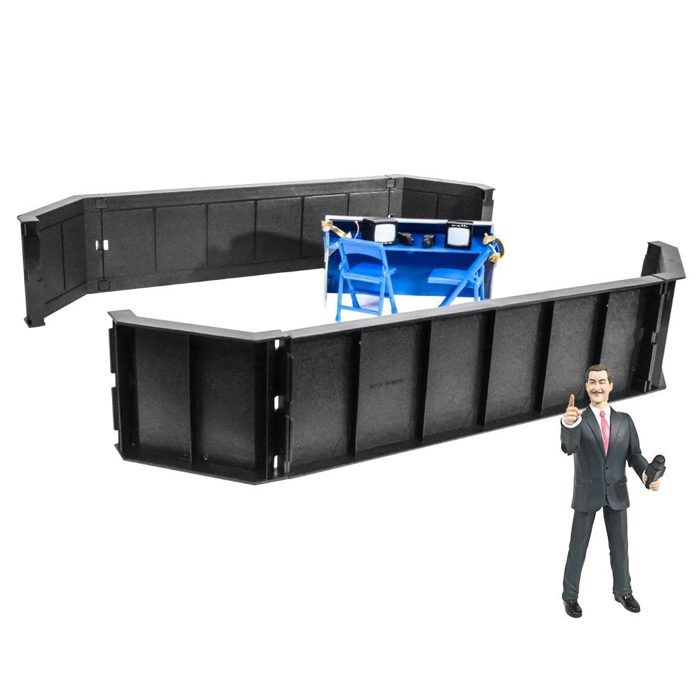 Talking Wrestling Announcer s Barricade Playset By Figures Toy