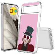 TalkingCase Hybrid Phone Case Compatible for Google Pixel 8a 2024(Not Pixel 8, 8 Pro), Classic Film Scene13 Print, w/ Glass Screen Protector, Acrylic Back, Raised Edges, USA Print