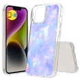 thumbnail image 1 of TalkingCase Hybrid Phone Cover Compatible for Apple iPhone 15, Holographic Design 6 Print, w/ Glass Screen Protector, Acrylic Back, Raised Edges, Print in USA, 1 of 7