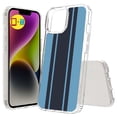 thumbnail image 1 of TalkingCase Hybrid Phone Cover Compatible for Apple iPhone 15 Plus, Racing Stripe 14 Print, w/ Glass Screen Protector, Acrylic Back, Raised Edges, USA, 1 of 7