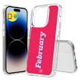 thumbnail image 1 of TalkingCase Hybrid Phone Cover Compatible for Apple iPhone 15 Pro Max, Month February Print, w/ Glass Screen Protector, Acrylic Back, Raised Edges, USA, 1 of 7