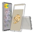 thumbnail image 1 of TalkingCase Hybrid Phone Cover Compatible for Google Pixel 6a, Cute Cat Couple 2 Print, w/ Glass Screen Protector, Acrylic Back, Raised Edges, Print in USA, 1 of 7
