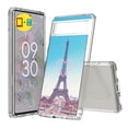 thumbnail image 1 of TalkingCase Hybrid Phone Cover Compatible for Google Pixel 6a, Fall in Paris Print, w/ Glass Screen Protector, Acrylic Back, Raised Edges, Print in USA, 1 of 7