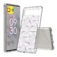 thumbnail image 1 of TalkingCase Hybrid Phone Cover Compatible for Google Pixel 6a, Geometric Shapes 18 Print, w/ Glass Screen Protector, Acrylic Back, Raised Edges, Print in USA, 1 of 7