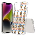 thumbnail image 1 of TalkingCase Hybrid Phone Cover Compatible for Apple iPhone 15, Circus Monkey Wheel Print, Acrylic Back, Raised Edges, Print in USA, 1 of 7