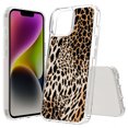 thumbnail image 1 of TalkingCase Hybrid Phone Cover Compatible for Apple iPhone 15, Leopard Pattern Print, Acrylic Back, Raised Edges, Print in USA, 1 of 7