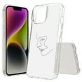 thumbnail image 1 of TalkingCase Hybrid Phone Cover Compatible for Apple iPhone 15, Line Art Man Print, Acrylic Back, Raised Edges, Print in USA, 1 of 7
