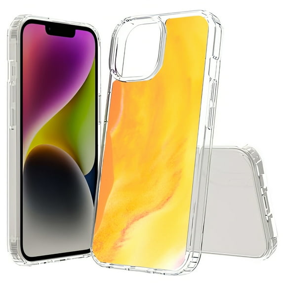 TalkingCase Hybrid Phone Cover Compatible for Apple iPhone 15, Pastel Gradient 4 Print, Acrylic Back, Raised Edges, Print in USA