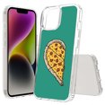 thumbnail image 1 of TalkingCase Hybrid Phone Cover Compatible for Apple iPhone 15, Pizza 1 Print, Acrylic Back, Raised Edges, Print in USA, 1 of 7