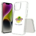 thumbnail image 1 of TalkingCase Hybrid Phone Cover Compatible for Apple iPhone 15 Plus, Alien Stay Weird Print, Acrylic Back, Raised Edges, USA, 1 of 7