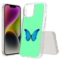 thumbnail image 1 of TalkingCase Hybrid Phone Cover Compatible for Apple iPhone 15 Plus, Butterfly Photo Print, Acrylic Back, Raised Edges, USA, 1 of 7