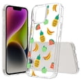 thumbnail image 1 of TalkingCase Hybrid Phone Cover Compatible for Apple iPhone 15 Plus, Furit Pattern Print, Acrylic Back, Raised Edges, USA, 1 of 7