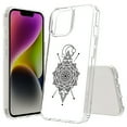 thumbnail image 1 of TalkingCase Hybrid Phone Cover Compatible for Apple iPhone 15 Plus, Geometric Mandala Print, Acrylic Back, Raised Edges, USA, 1 of 7