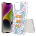 thumbnail image 1 of TalkingCase Hybrid Phone Cover Compatible for Apple iPhone 15 Plus, Good Vibes Print, Acrylic Back, Raised Edges, USA, 1 of 7