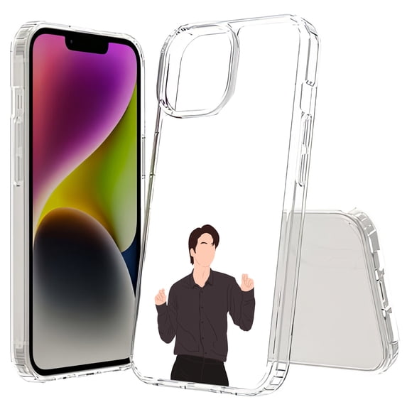 TalkingCase Hybrid Phone Cover Compatible for Apple iPhone 15 Plus, KPOP Bulletproof 1 Print, Acrylic Back, Raised Edges, USA