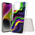 thumbnail image 1 of TalkingCase Hybrid Phone Cover Compatible for Apple iPhone 15 Plus, Random Shapes 10 Print, Acrylic Back, Raised Edges, USA, 1 of 7