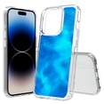 thumbnail image 1 of TalkingCase Hybrid Phone Cover Compatible for Apple iPhone 15 Pro, Blue Water Ripple Print, Acrylic Back, Raised Edges, USA, 1 of 7