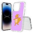 thumbnail image 1 of TalkingCase Hybrid Phone Cover Compatible for Apple iPhone 15 Pro, Cute Signing Rabbit Print, Acrylic Back, Raised Edges, USA, 1 of 7