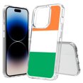 thumbnail image 1 of TalkingCase Hybrid Phone Cover Compatible for Apple iPhone 15 Pro, Flag Ireland Print, Acrylic Back, Raised Edges, USA, 1 of 7