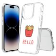 thumbnail image 1 of TalkingCase Hybrid Phone Cover Compatible for Apple iPhone 15 Pro, Hello Fries Print, Acrylic Back, Raised Edges, USA, 1 of 7
