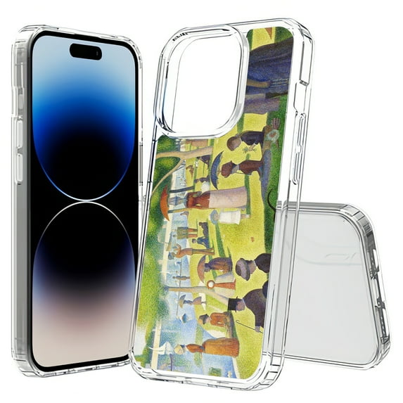 TalkingCase Hybrid Phone Cover Compatible for Apple iPhone 15 Pro Max, Classic Painting 3 Print, Acrylic Back, Raised Edges, USA