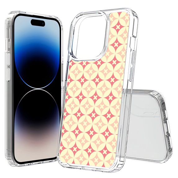 TalkingCase Hybrid Phone Cover Compatible for Apple iPhone 15 Pro Max, Red X Circle Print, Acrylic Back, Raised Edges, USA