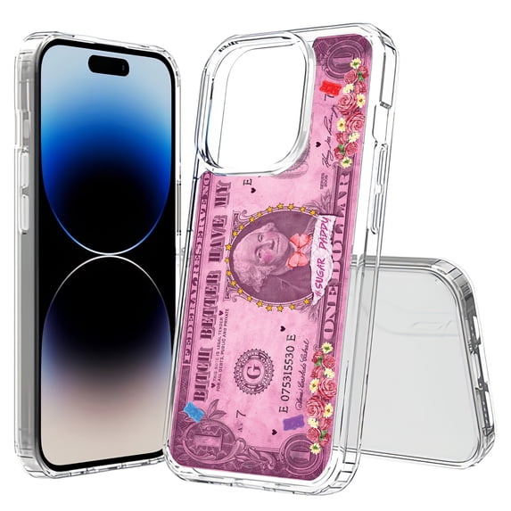 TalkingCase Hybrid Phone Cover Compatible for Apple iPhone 15 Pro Max, SugarDaddy Print, Acrylic Back, Raised Edges, USA