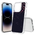 thumbnail image 1 of TalkingCase Hybrid Phone Cover Compatible for Apple iPhone 15 Pro, Starry Hearts Print, Acrylic Back, Raised Edges, USA, 1 of 7
