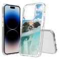 thumbnail image 1 of TalkingCase Hybrid Phone Cover Compatible for Apple iPhone 15 Pro, When Pigs Swim Print, Acrylic Back, Raised Edges, USA, 1 of 7