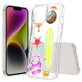 thumbnail image 1 of TalkingCase Hybrid Phone Cover Compatible for Apple iPhone 15, Tropical Beach Surf Print, Acrylic Back, Raised Edges, Print in USA, 1 of 7