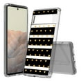 thumbnail image 1 of TalkingCase Hybrid Phone Cover Compatible for Google Pixel 6 Pro, Golden Hearts Print, Acrylic Back, Raised Edges, Print in USA, 1 of 7