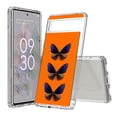 thumbnail image 1 of TalkingCase Hybrid Phone Cover Compatible for Google Pixel 6a, Butterfly Design Print, Acrylic Back, Raised Edges, Print in USA, 1 of 7